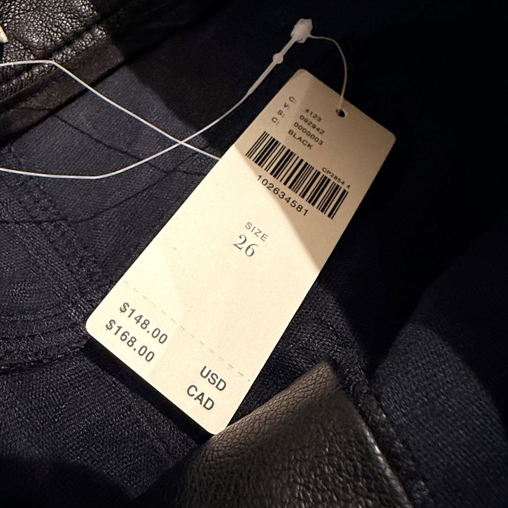 NWT Anthropologie The Rylan Faux Leather Relaxed High-Rise Flare Pants by Pilcro - Picture 11 of 12